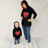 Mom and Mini Red Heart Shirts - Priority Shipping Matching Mom and Daughter Outfits Little Palace Store